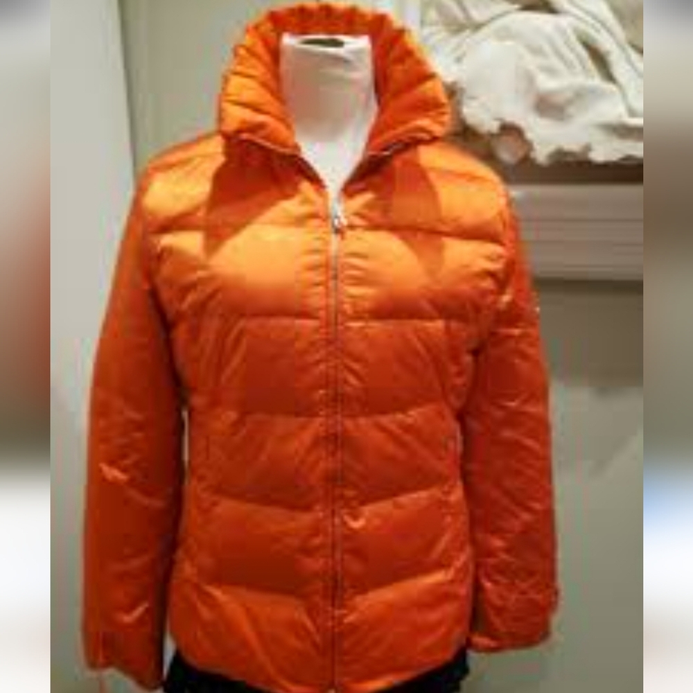 Bogner Orange Puffer Jacket Down And Feathers